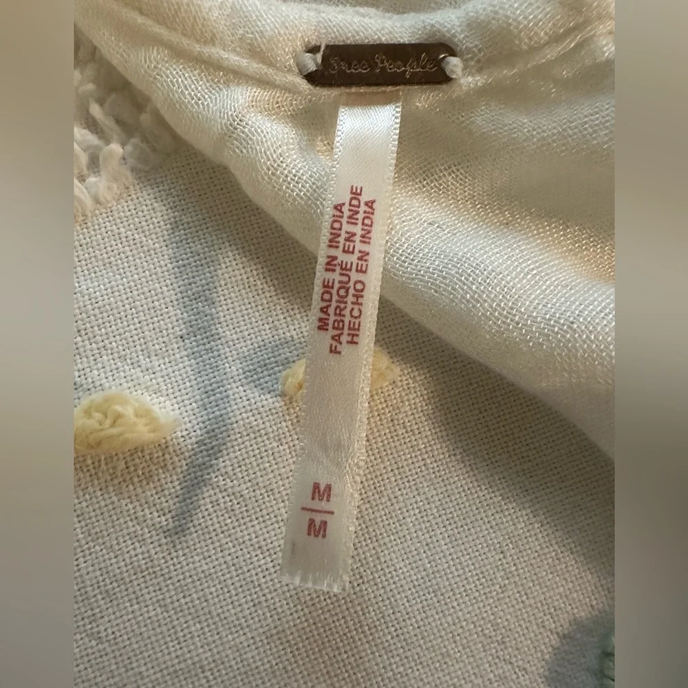 Free People Ivory Massima Reversible Twisted Strap Tank Top Gauzey Lightweight - Picture 9 of 13